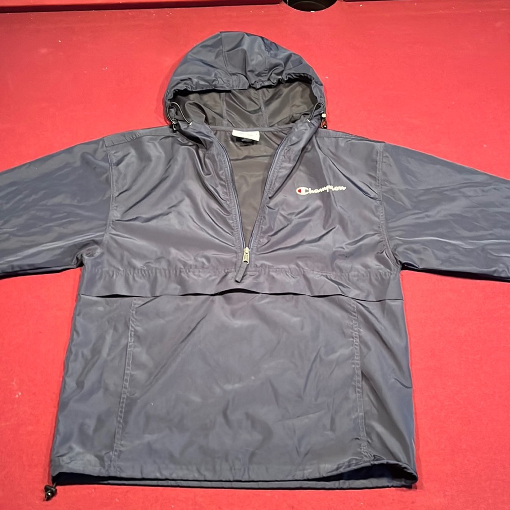 Champion Navy windbreaker Medium